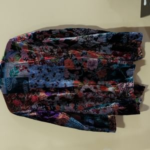 Johnny Was Blazer Boho M NWT Grace Juno Velvet Blazer